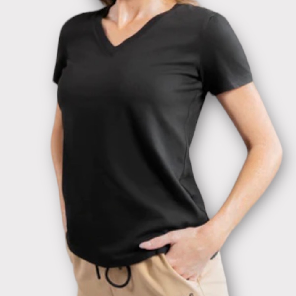 Sene Women’s Cloud Shirt T-Shirt Tee Supima Cotton Blend Lesli Bjork Minimalist